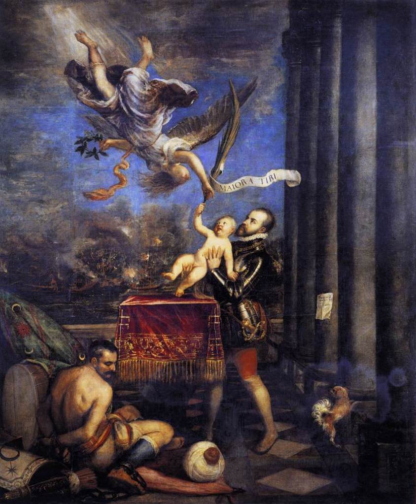 Titian, Philip II offering Don Fernando to Heaven, 1572-75, Prado Museum, Madrid.